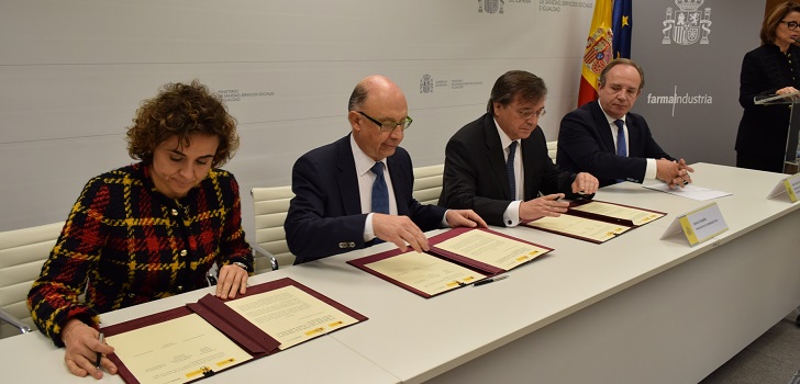 El Gobierno y Farmaindustria renuevan el convenio que liga PIB a gasto farmac&eacute;utico