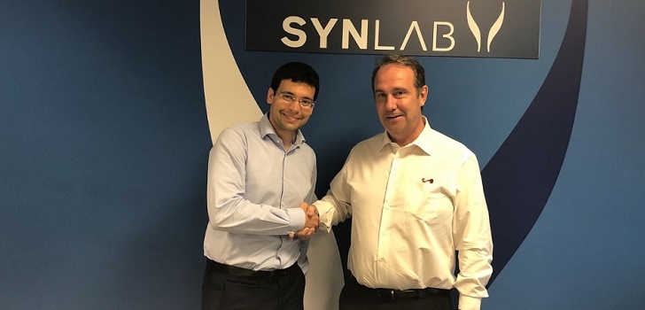 Oriol Fuertes, cofundador de Qida, y Albert Sumarroca, consejero delegado de Synlab en Iberia Qida se alía con el gigante de análisis clínico Synlab para transformar la atención domiciliaria