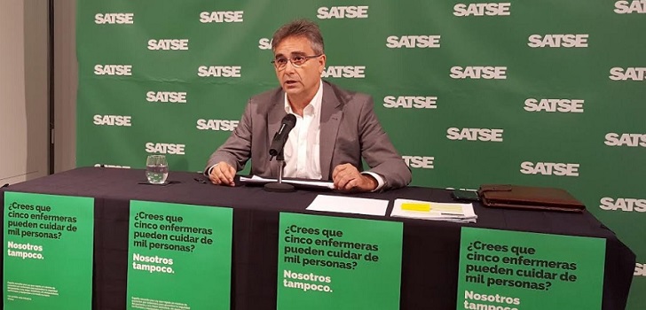 Satse demanda garantizar por ley un número máximo de pacientes por enfermero 