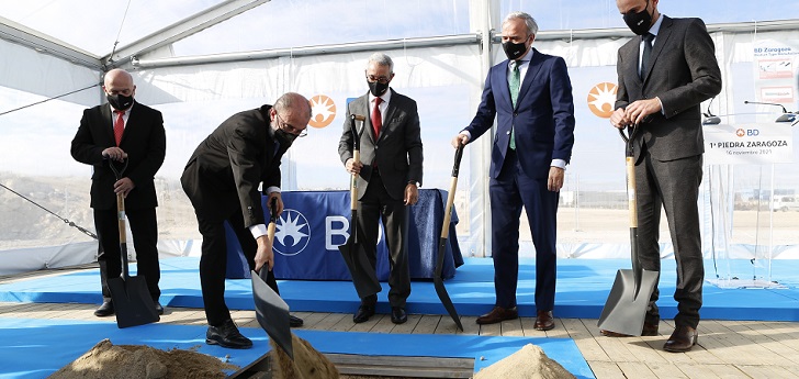Becton Dickinson pone la primera piedra de su nueva instalación en Zaragoza