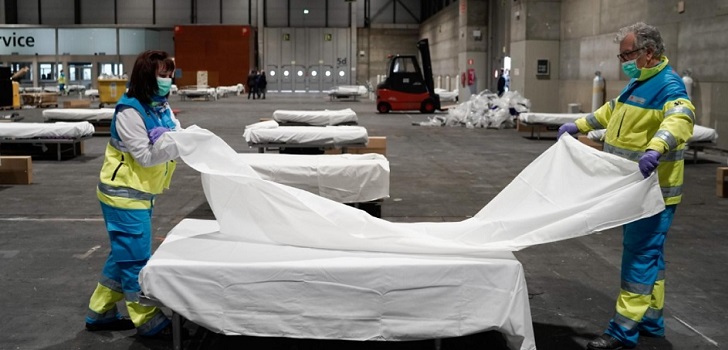 Hospital de campaña en el recinto ferial de Ifema de Madrid Hospitales de campaña: más de 7.000 camas para afrontar la crisis del Covid-19