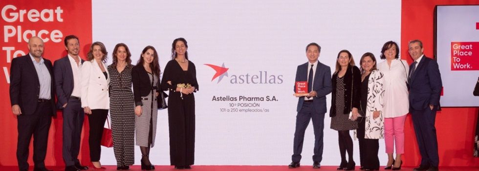 Astellas vuelve a posicionarse como una de las mejores empresas para trabajar en Espa&ntilde;a